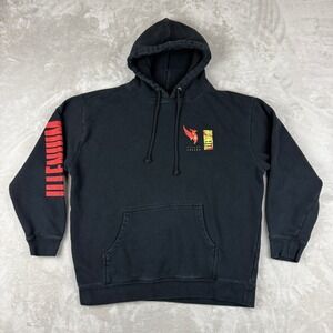 ILLENIUM Fallen Embers Hoodie Mens Large Black Sweatshirt Bird Graphic Print